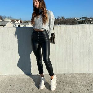 Zara leather pants